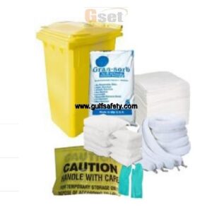 Oil Spill Kit 220 Litre with Wheeled Trolley Bin Suppliers in Dubai