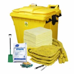 Supplier of Chemical Spill Kit 99 Gallon with 4 Wheeled Bin in Abu Dhabi, UAE
