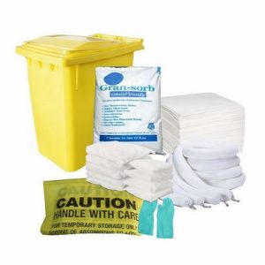 Supplier of Oil Spill Kit 110 Litre with Wheeled Trolley Bin in Abu Dhabi, UAE